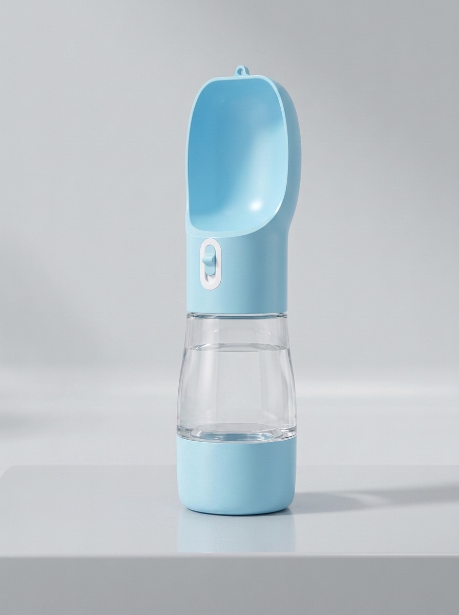 2-in-1 Premium Reiseflasche für Wasser &amp; Futter